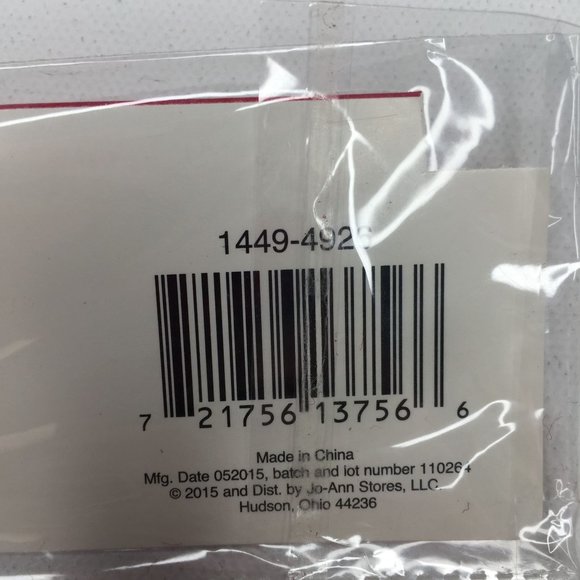 Merry Christmas Joy Candy Cane Set 10 Gift Bag Toppers Black Red Snowflake - Picture 6 of 6